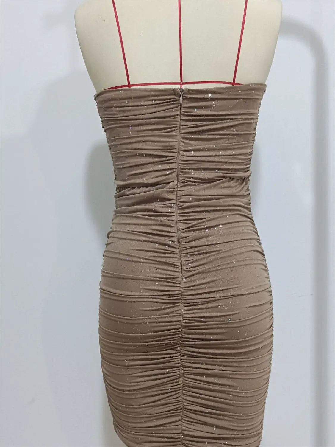 Seductive Bodycon Dress - Alluring Solid Polyester For Party & Club