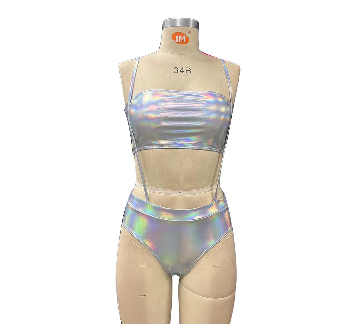 Metallic Magic Strapless Set - Sparkle Up your Style!✨