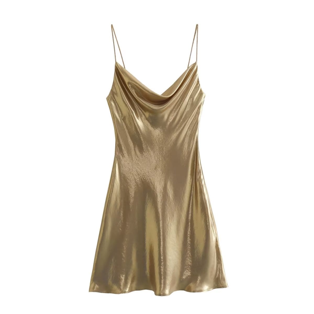 Cowl Neck Cami A-line Dress - Party Perfection!
