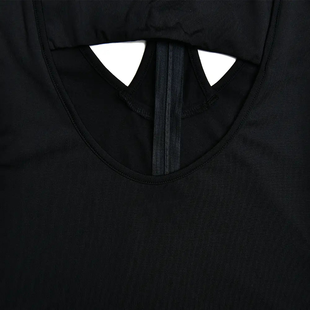Elegant Cut-out Black Maxi Dress | Chic Evening Wear