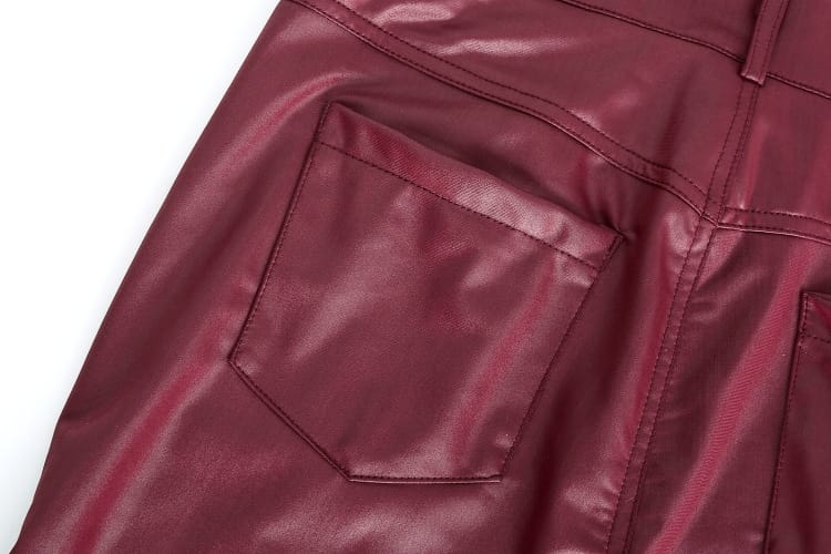 Autumn Faux Leather Leggings - High Rise Sexy Skinny