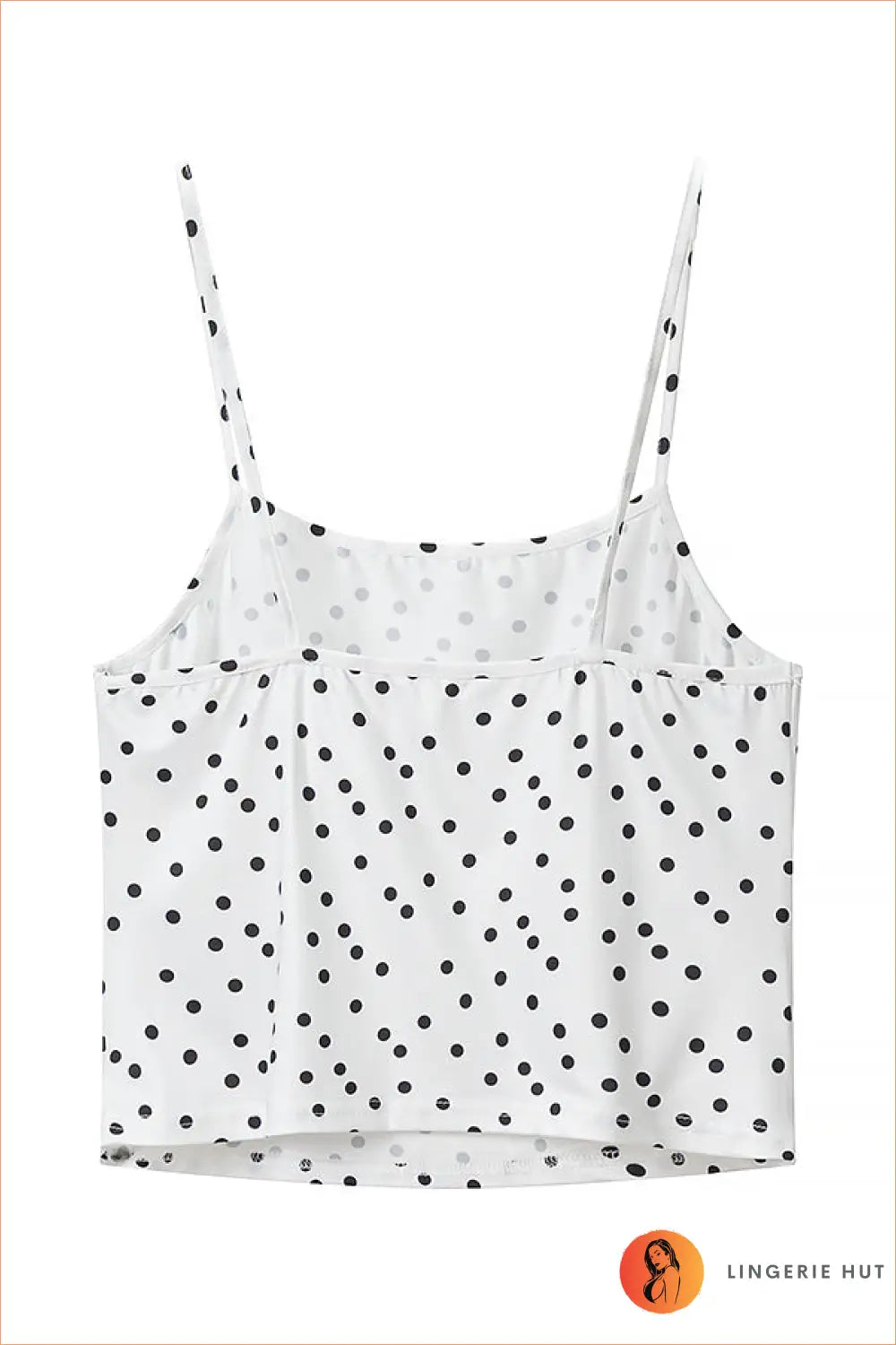 White Polka Dot Tankini Set with Side-Tie Briefs