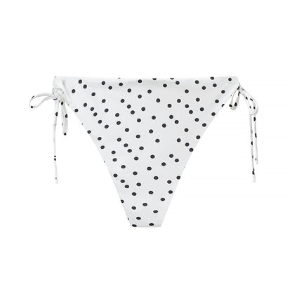 White Polka Dot Tankini Set with Side-Tie Briefs