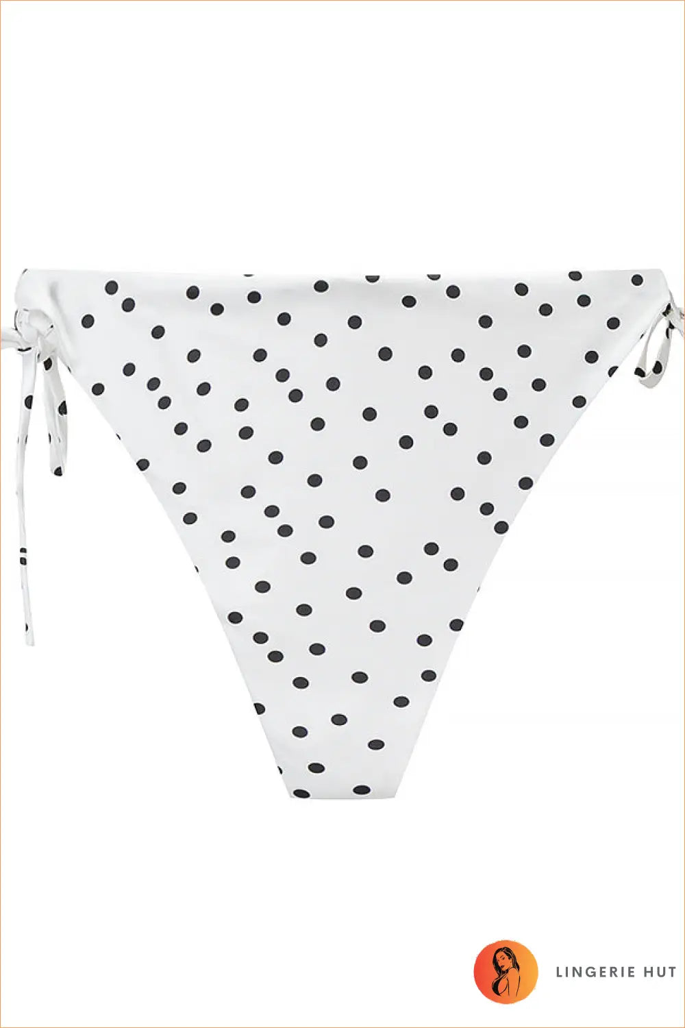 White Polka Dot Tankini Set with Side-Tie Briefs