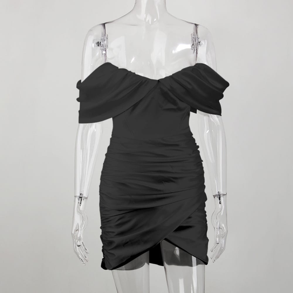 Sexy Satin Bodycon Dress with Lace Detailing - Summer Nights Elegance