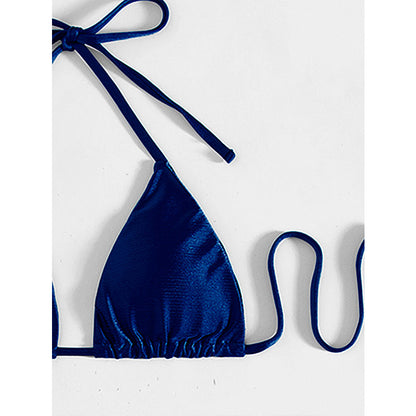 Triangle Bikini Set with Wrap Skirt