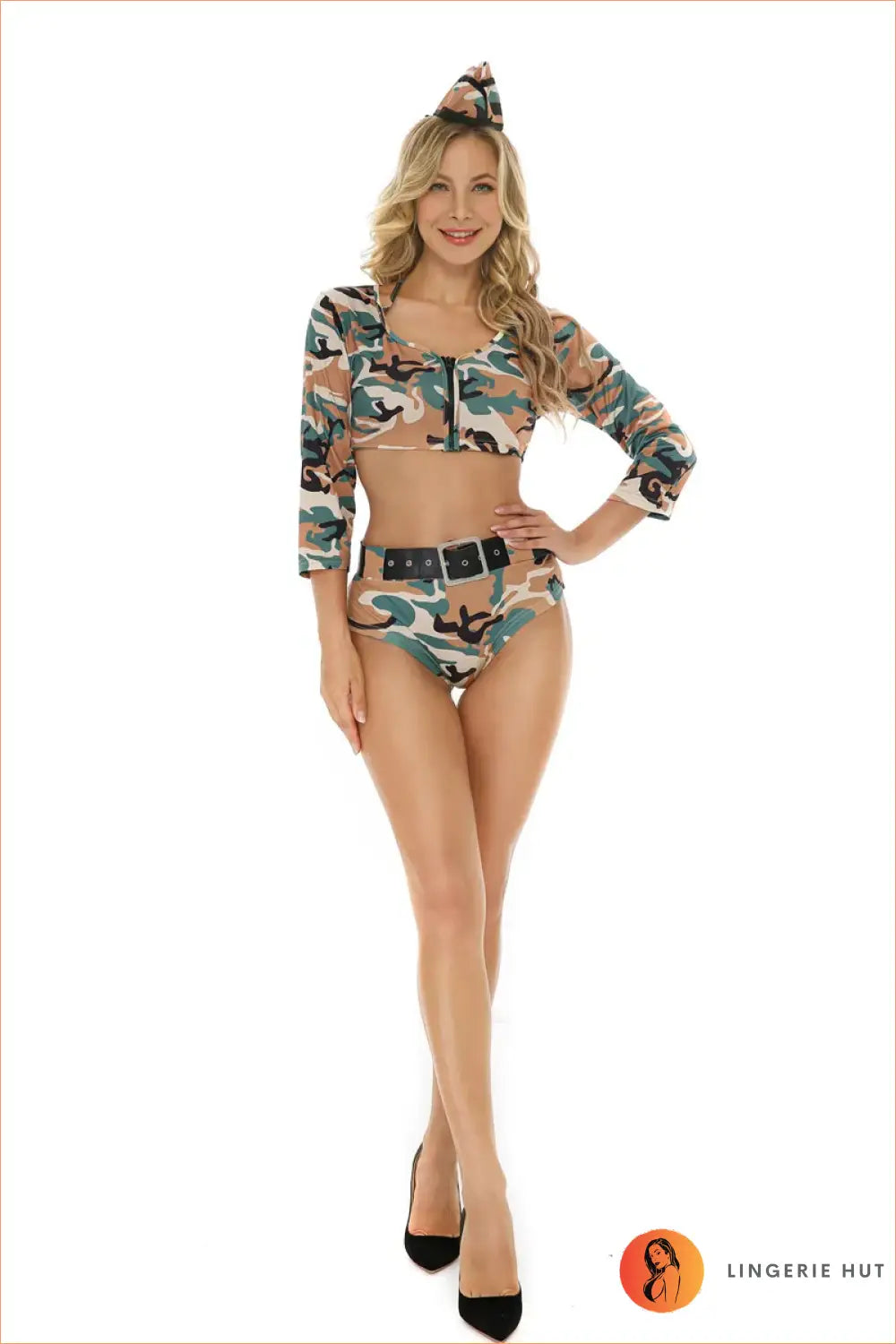 Camo Army Girl Costume Set