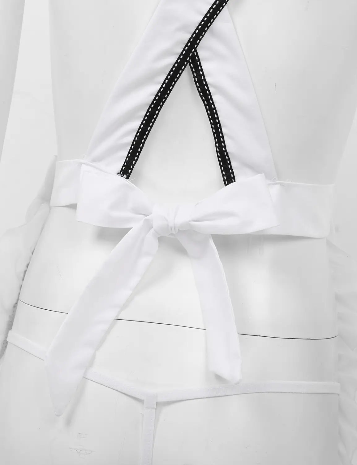 Sultry Maid Apron Outfit - Ruffle Elegance Unveiled