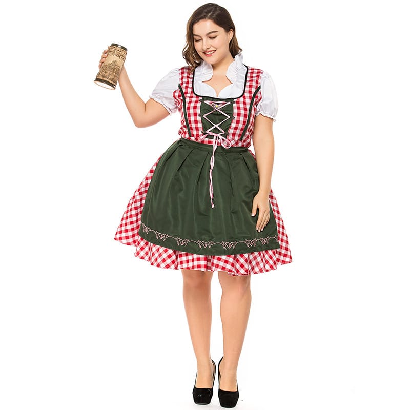 Plus Size Bavarian Beer Maid Costume - Cheers to Oktoberfest Fun!