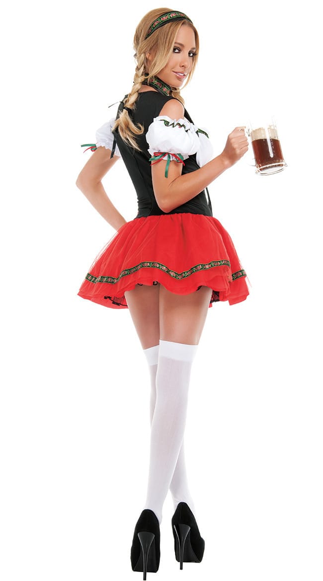 German Beer Maid Costume - Oktoberfest Elegance Revealed