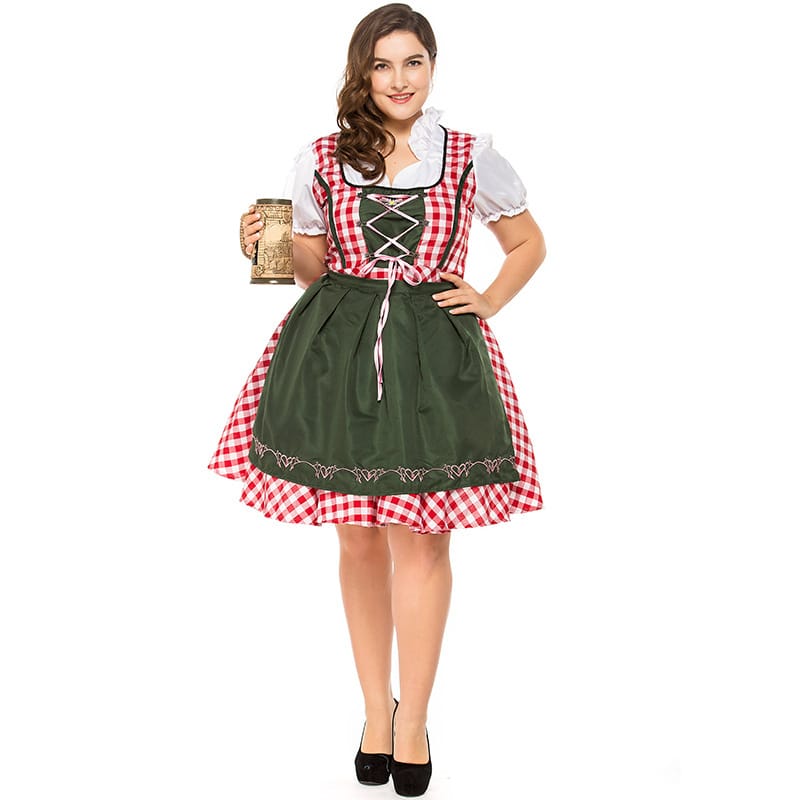 Plus Size Bavarian Beer Maid Costume - Cheers to Oktoberfest Fun!