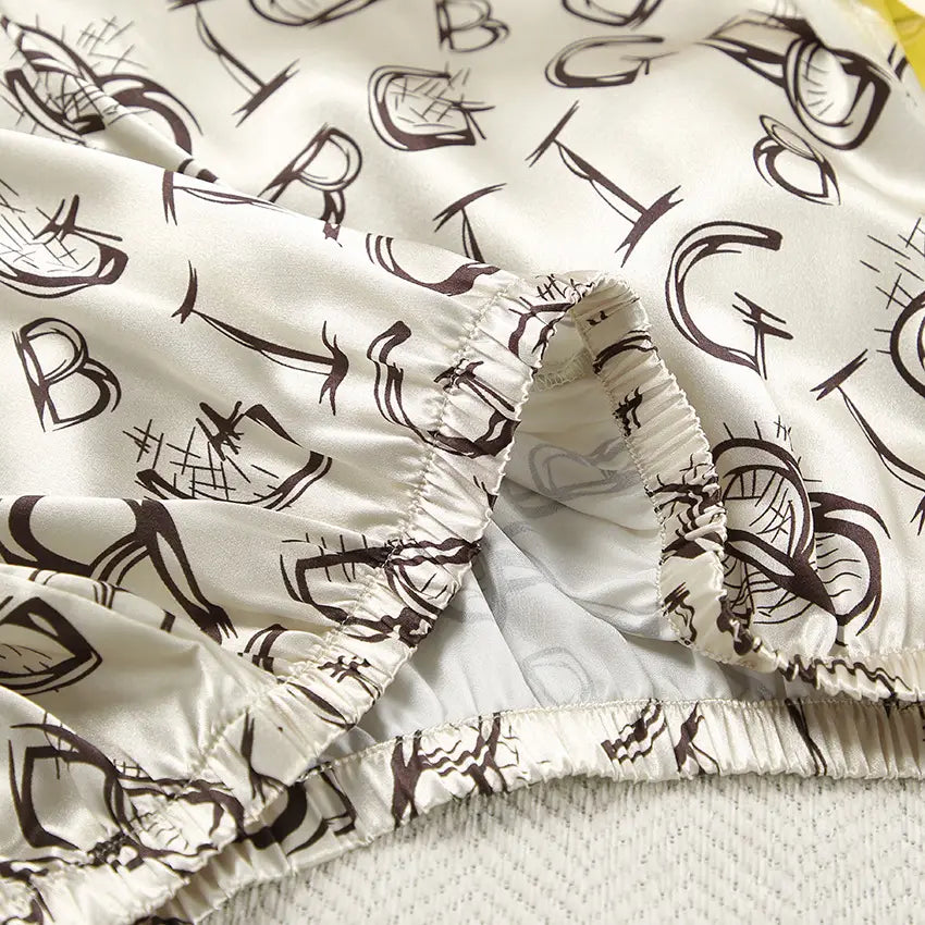 Spring Comfort Printed Pyjama Set – Home Wear Essentials