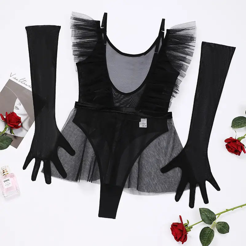 Seductive Mesh Bodysuit Set - Embrace your Sensual Side