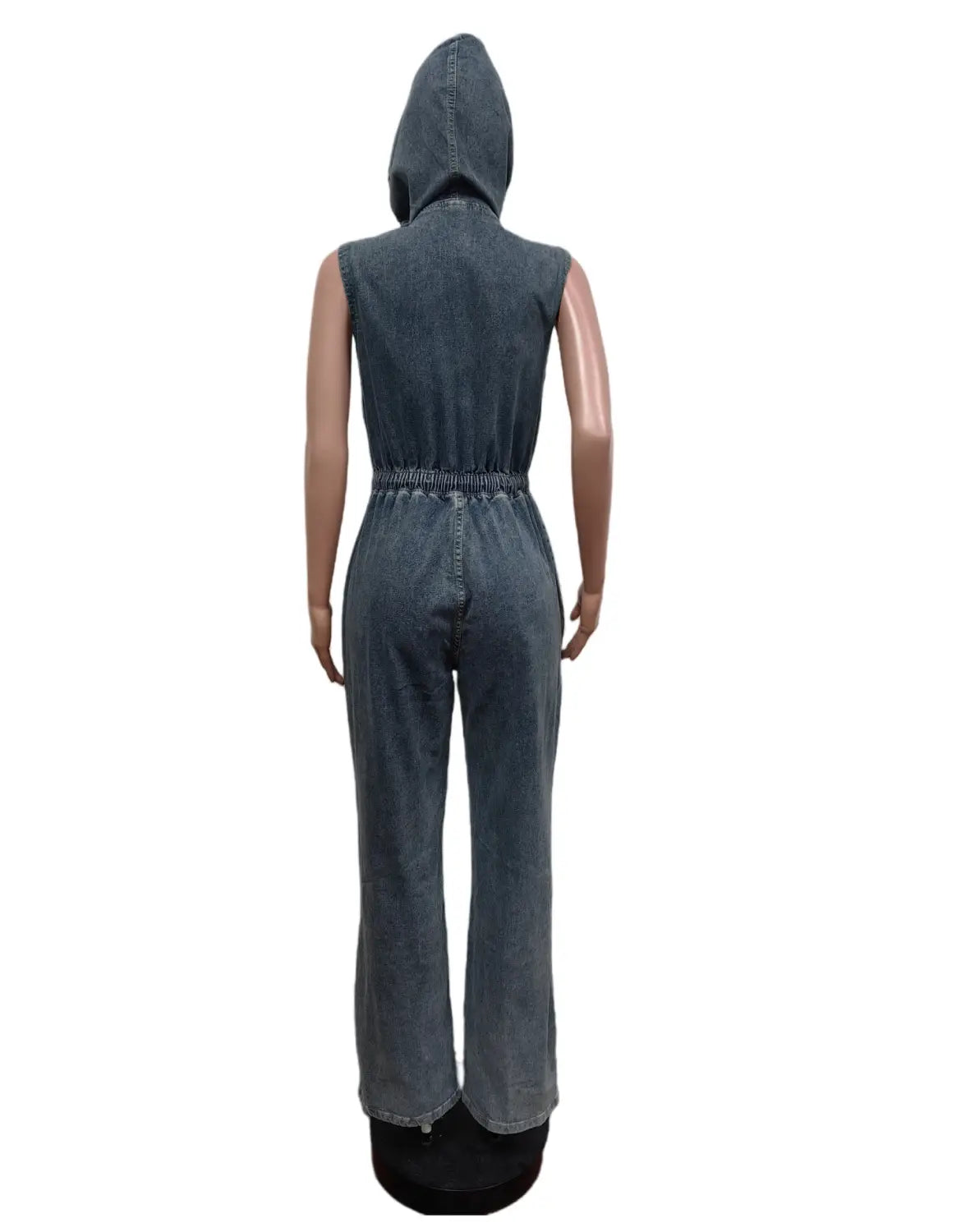 Hooded One Piece Overalls - Casual Stretch Retro Jumpsuit