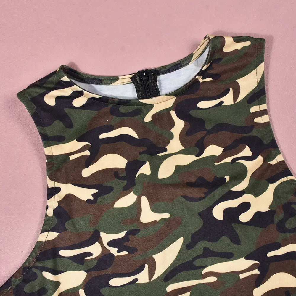 Camo Queen Jumpsuit - Slay All Day Every Day By Lingerie Hut