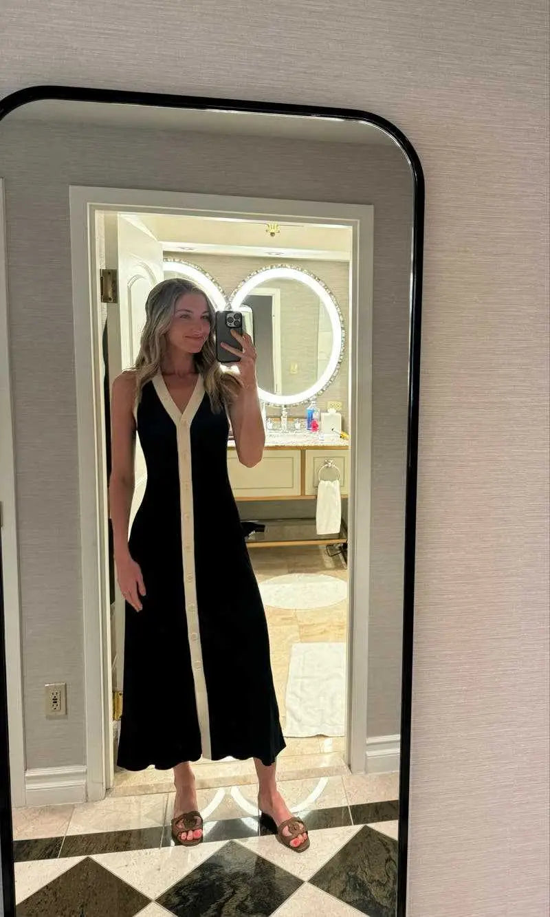 Ribbed Maxi Bodycon Dress - Effortless Elegance