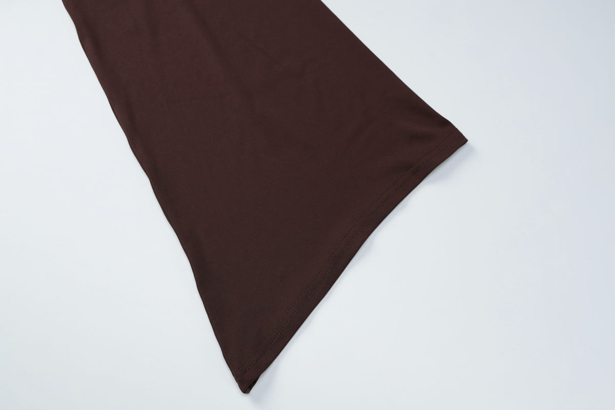 Maxi Dress with Trumpet Sleeves - Understated Glamour