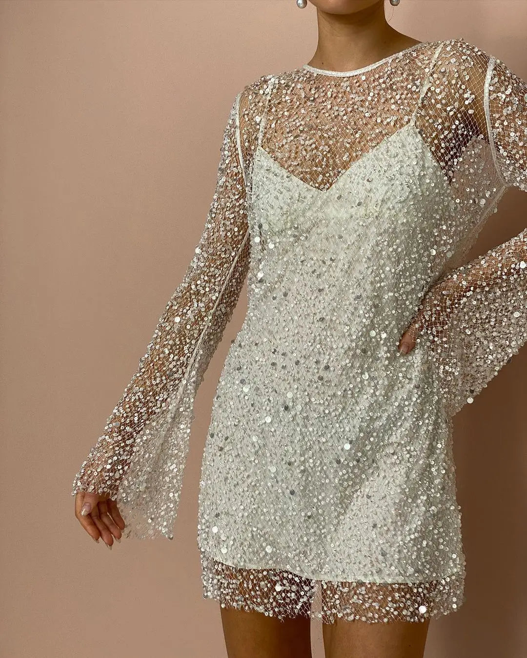 Sequin Mesh Dress - Elegance With a Sultry Twist