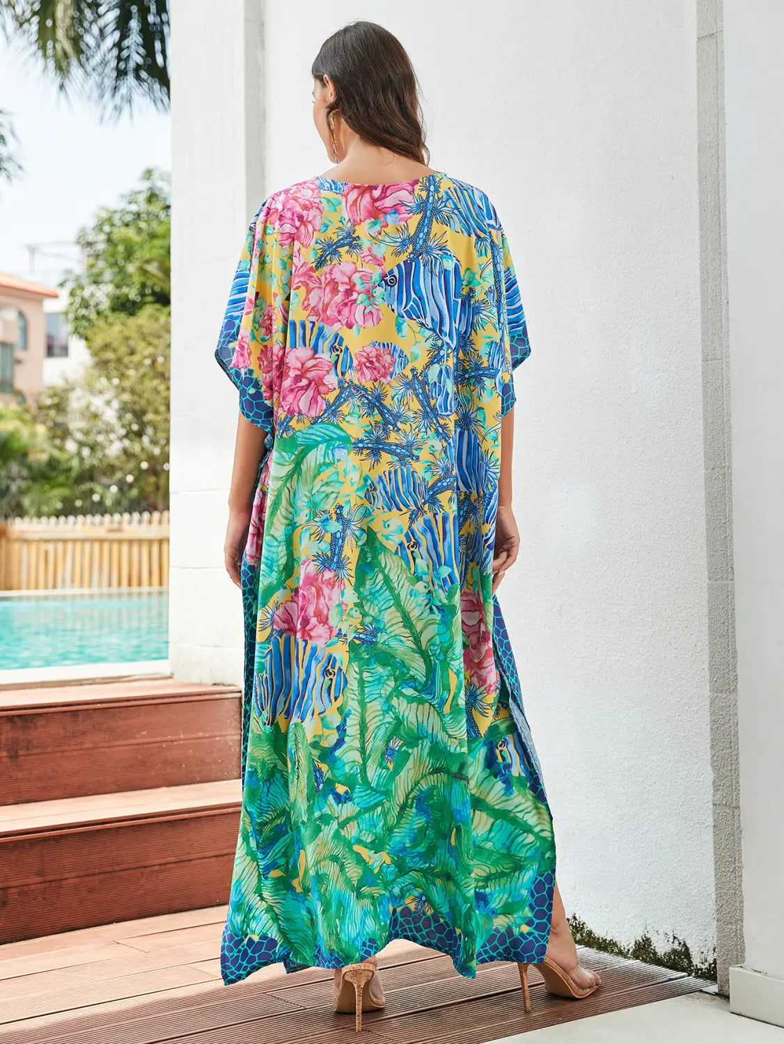 Boho Viscose Beach Cover-up - Sun-kissed Elegance Unfolded