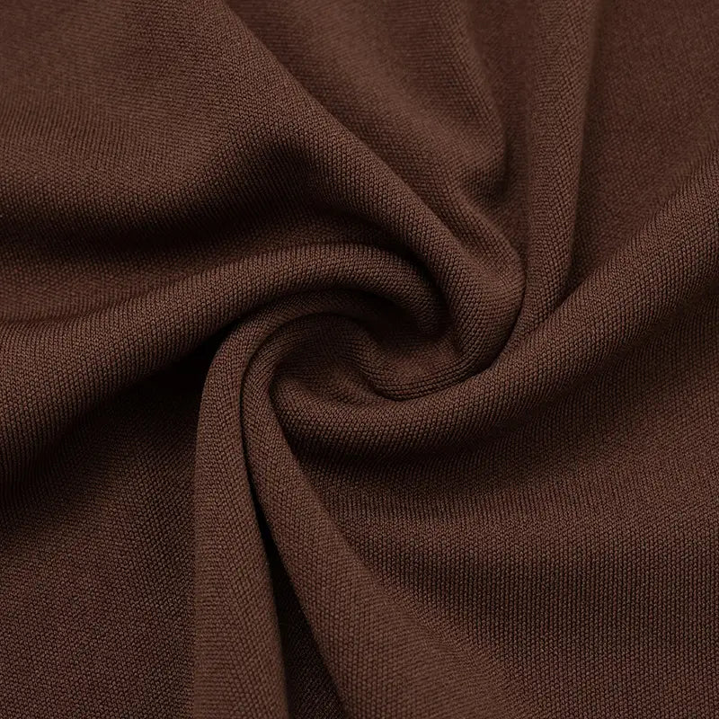 Asymmetric Wrap Dress with Button Detail