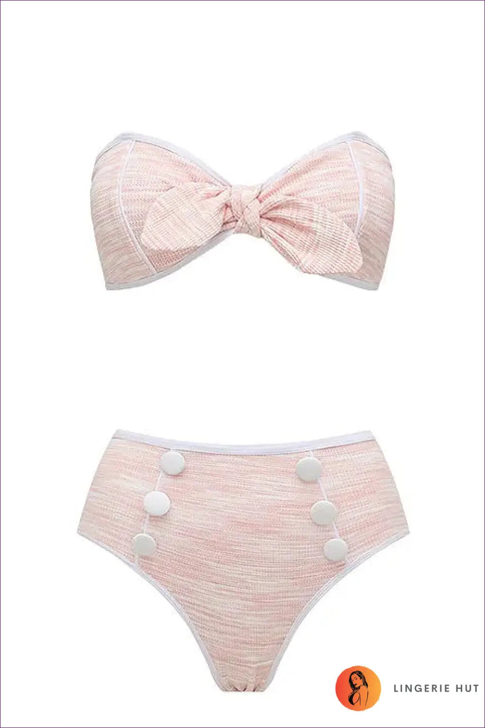 Pink Split Swimsuit