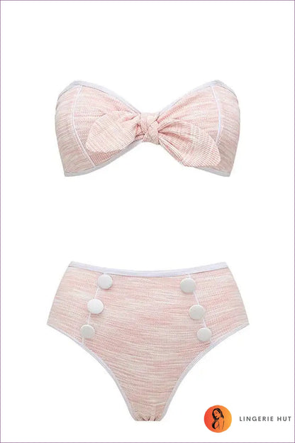 Pink Split Swimsuit