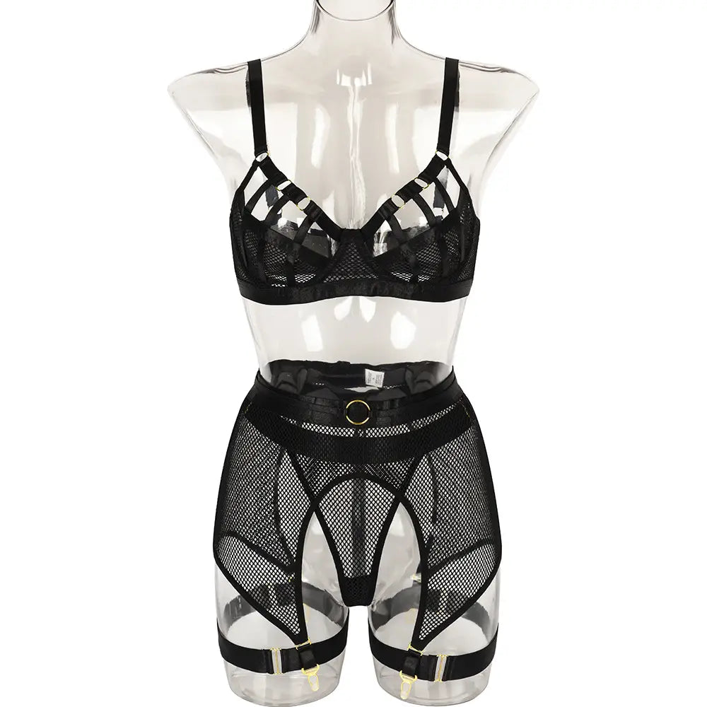 Interwoven Lace Bra & Panty Set - Sensuous Craftsmanship Redefined