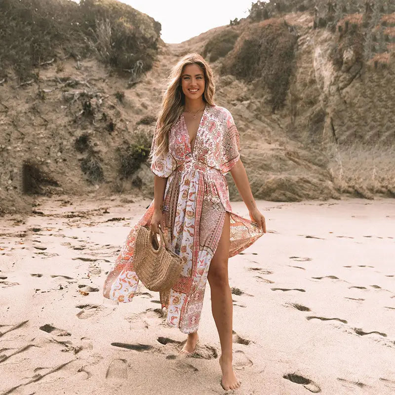 Boho Breeze Spring Dress - Blossom In Style