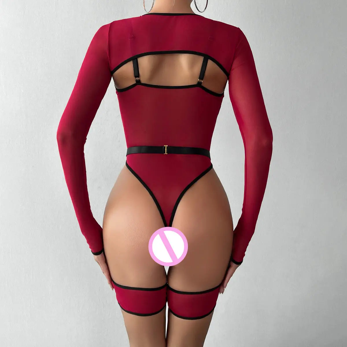 Eternal Enchantment Mesh Bodysuit - a Timeless Temptation