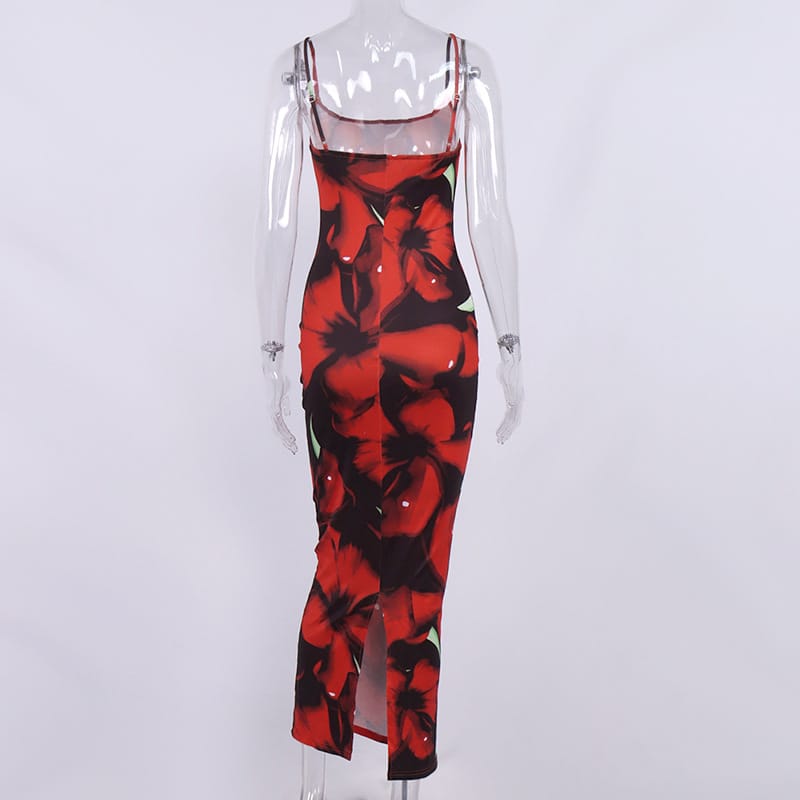 Floral Elegance Maxi Dress - Embrace Formal Glamour in Style