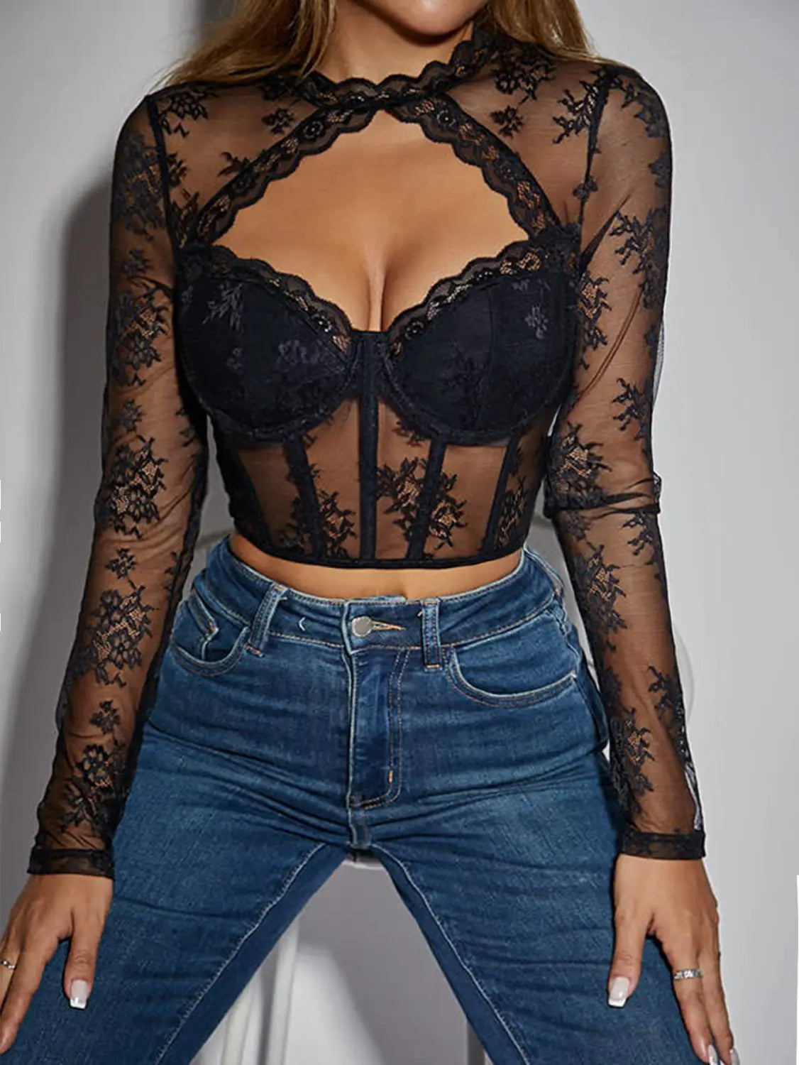 Floral Frenzy Corset Top - Slay in Lace!