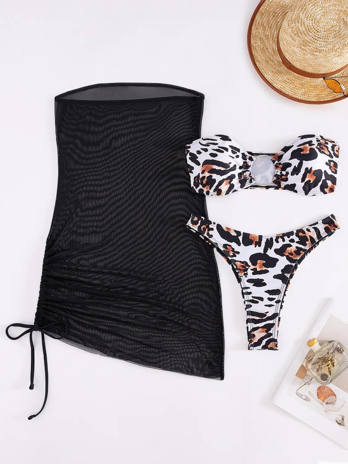 Wild Whispers Mesh Bikini Set - Unleash your Inner Leopard