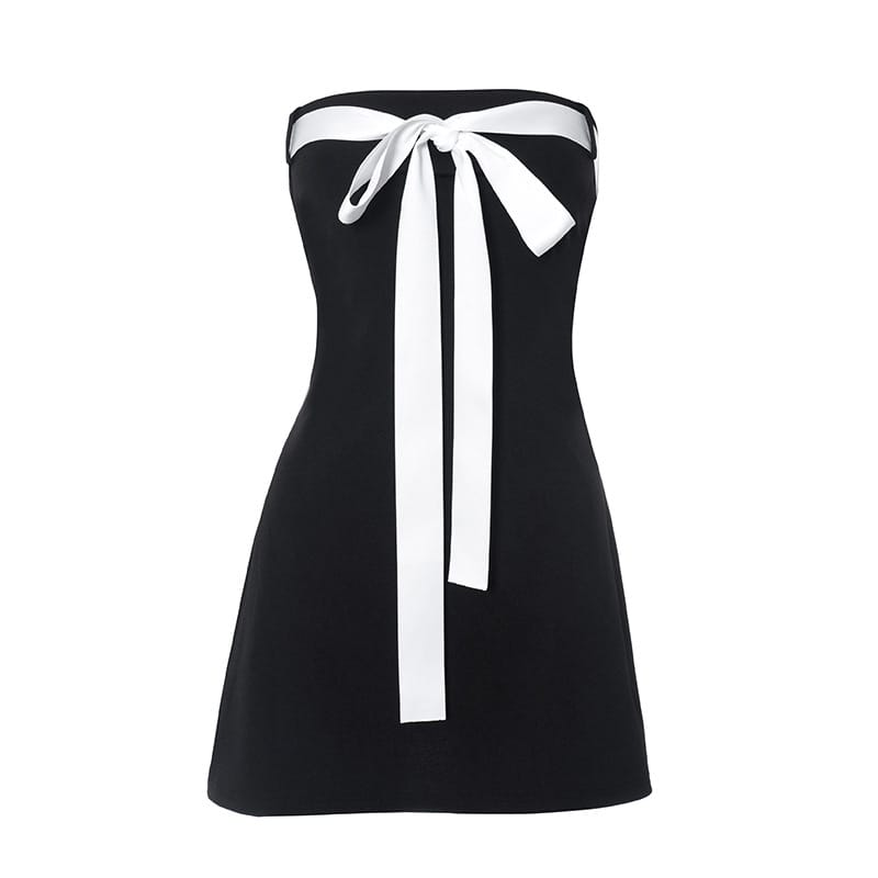 Sexy Backless Bow Tube Top Mini Dress - Unleash your Allure