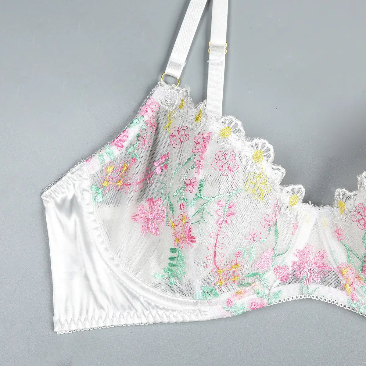 Floral Fantasy Satin Set - Sweetly Seductive