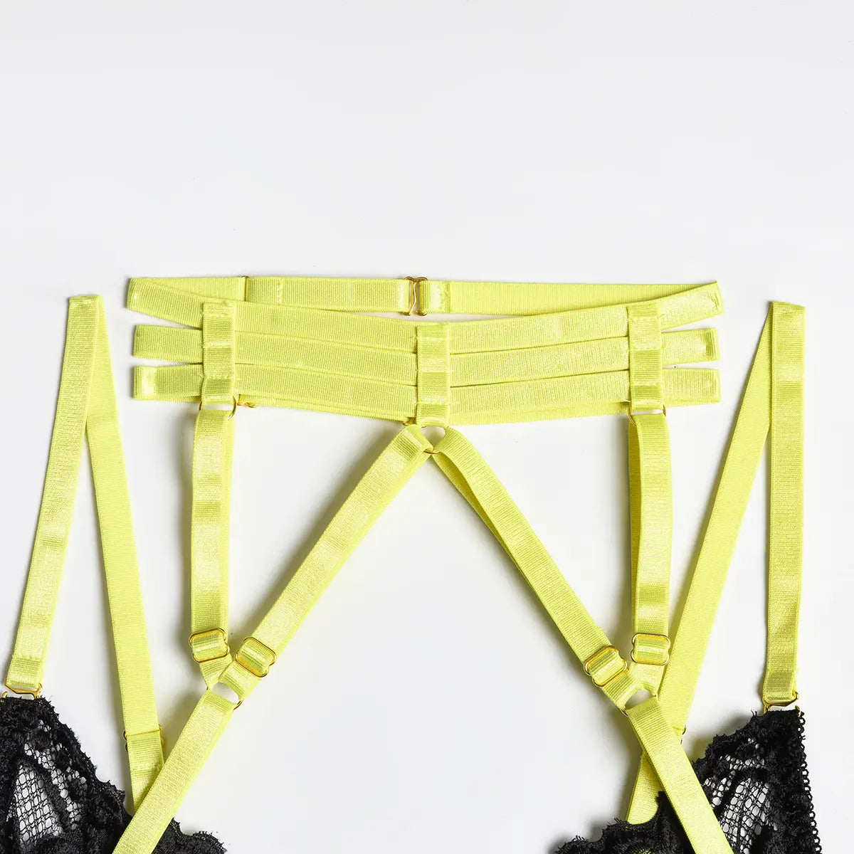 Lace Strap Lingerie Set - Leg Ring Choker Seasonless Allure