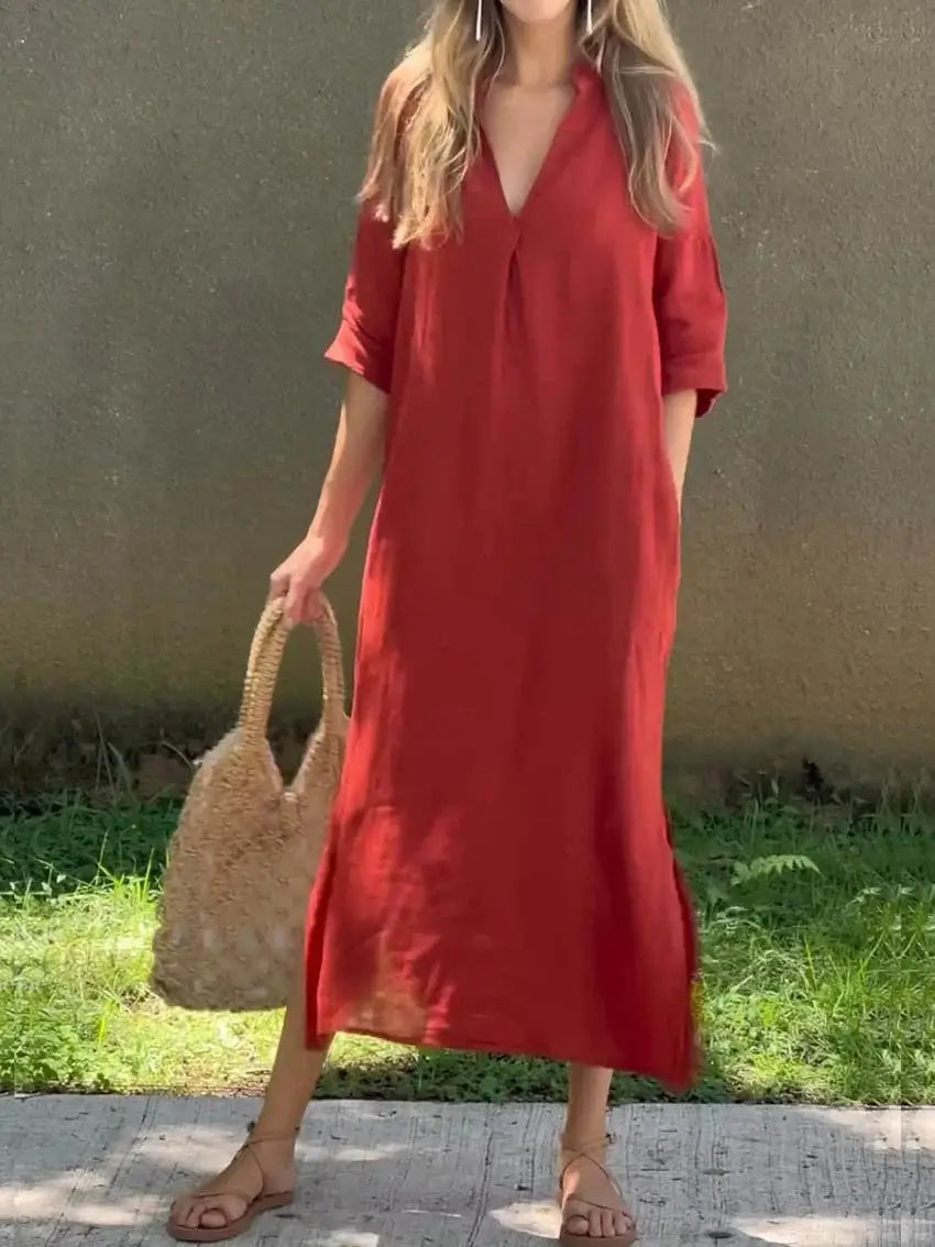 Relaxed Chic Maxi Dress – Effortless Elegance
