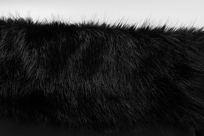 Faux Fur Trim Bodycon Dress - Glamorous Nights