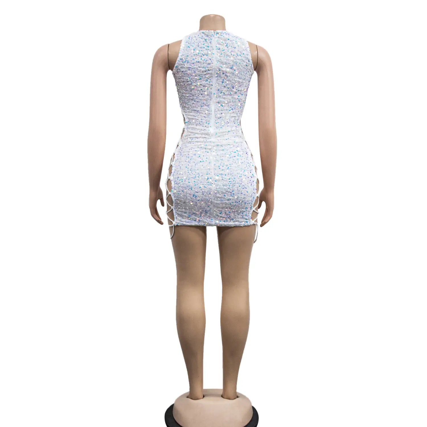 Sizzling Sequin Cutout Bodycon Dress - Own The Spotlight