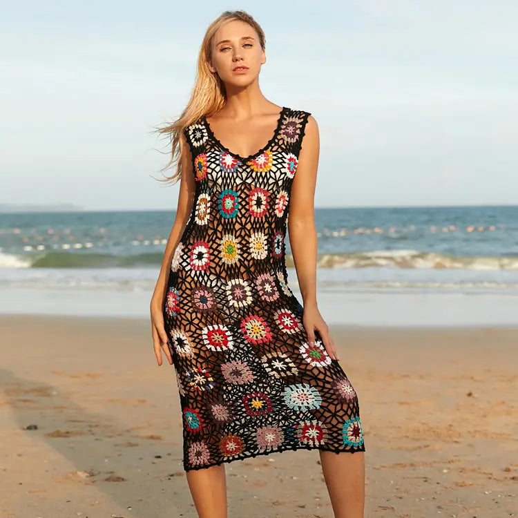 Boho Crochet Beach Dress - Summer Elegance