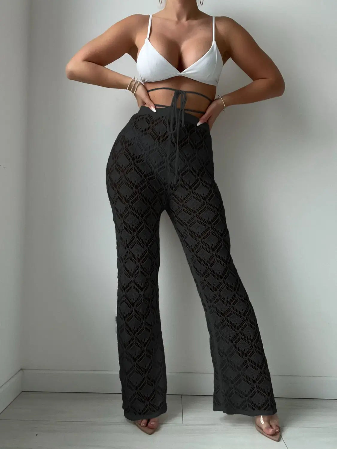 Bohemian Bliss Hollow Out Trousers - Your Beachside Statement