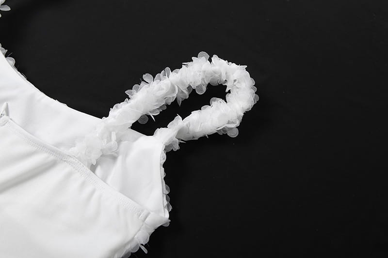 Textured Mini Dress with Off-shoulder Corset Detail