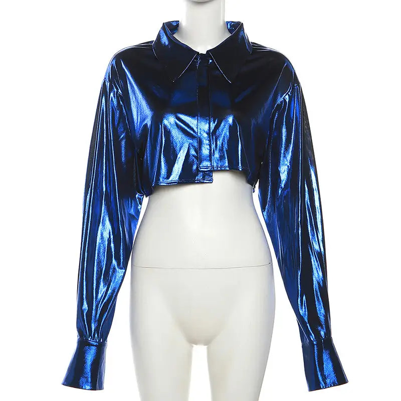Shimmer Chic Cropped Cardigan - Reflect Your Radiance