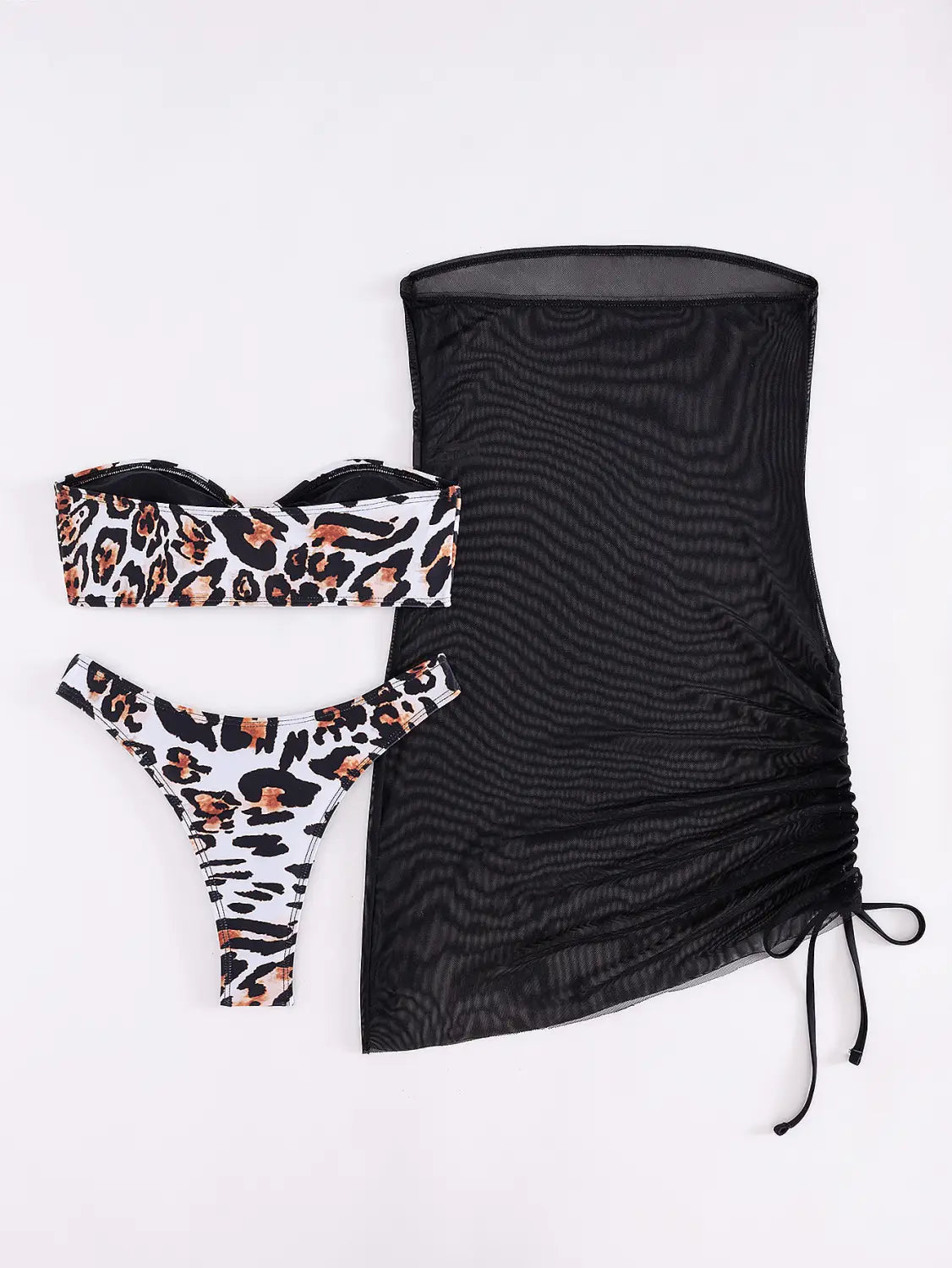 Wild Whispers Mesh Bikini Set - Unleash your Inner Leopard