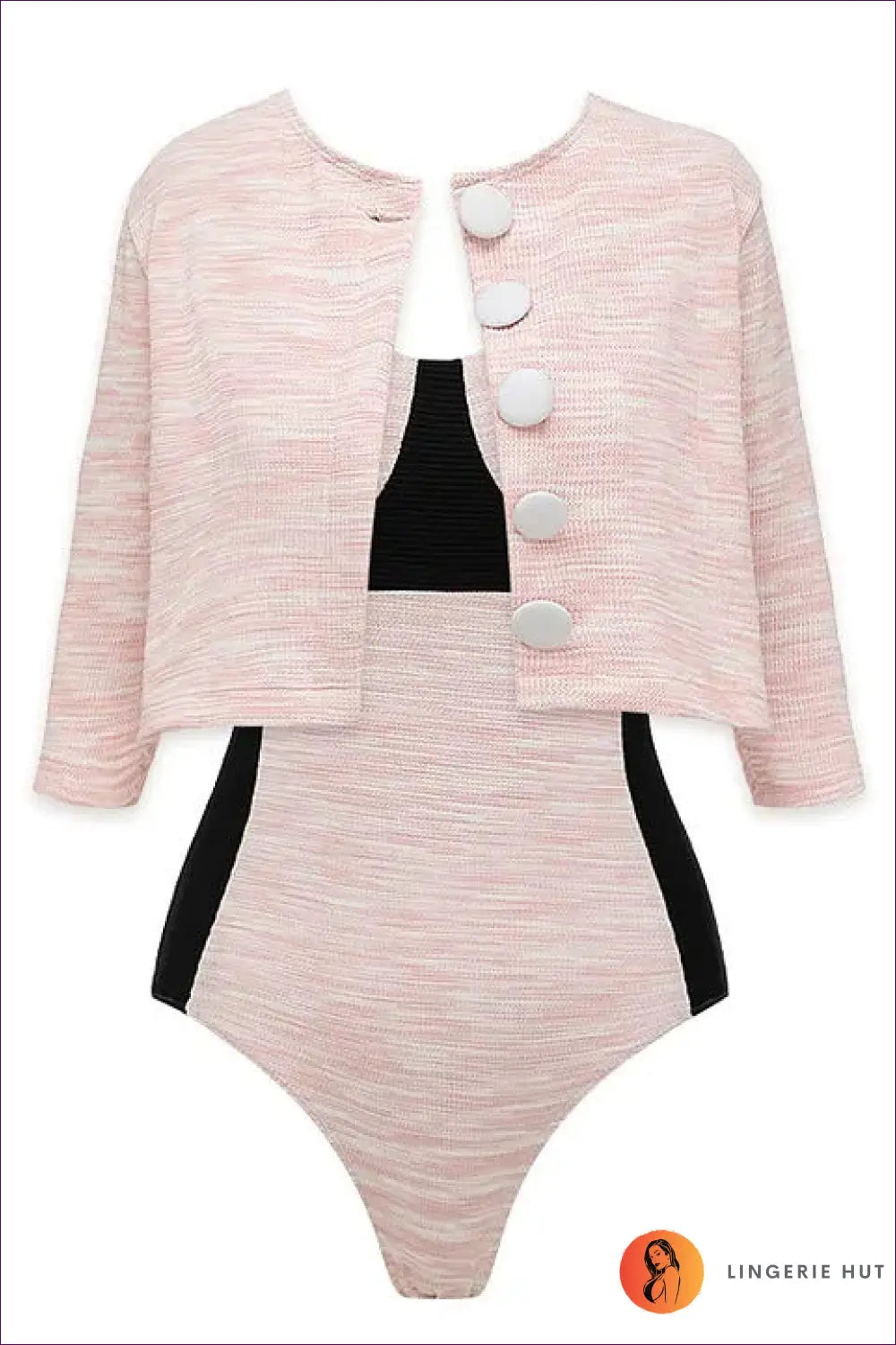 Pink One-Piece Suit