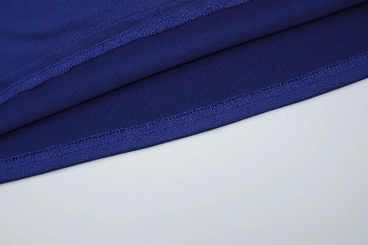 Halter Maxi Dress with Lace Panel - Sophisticated Allure