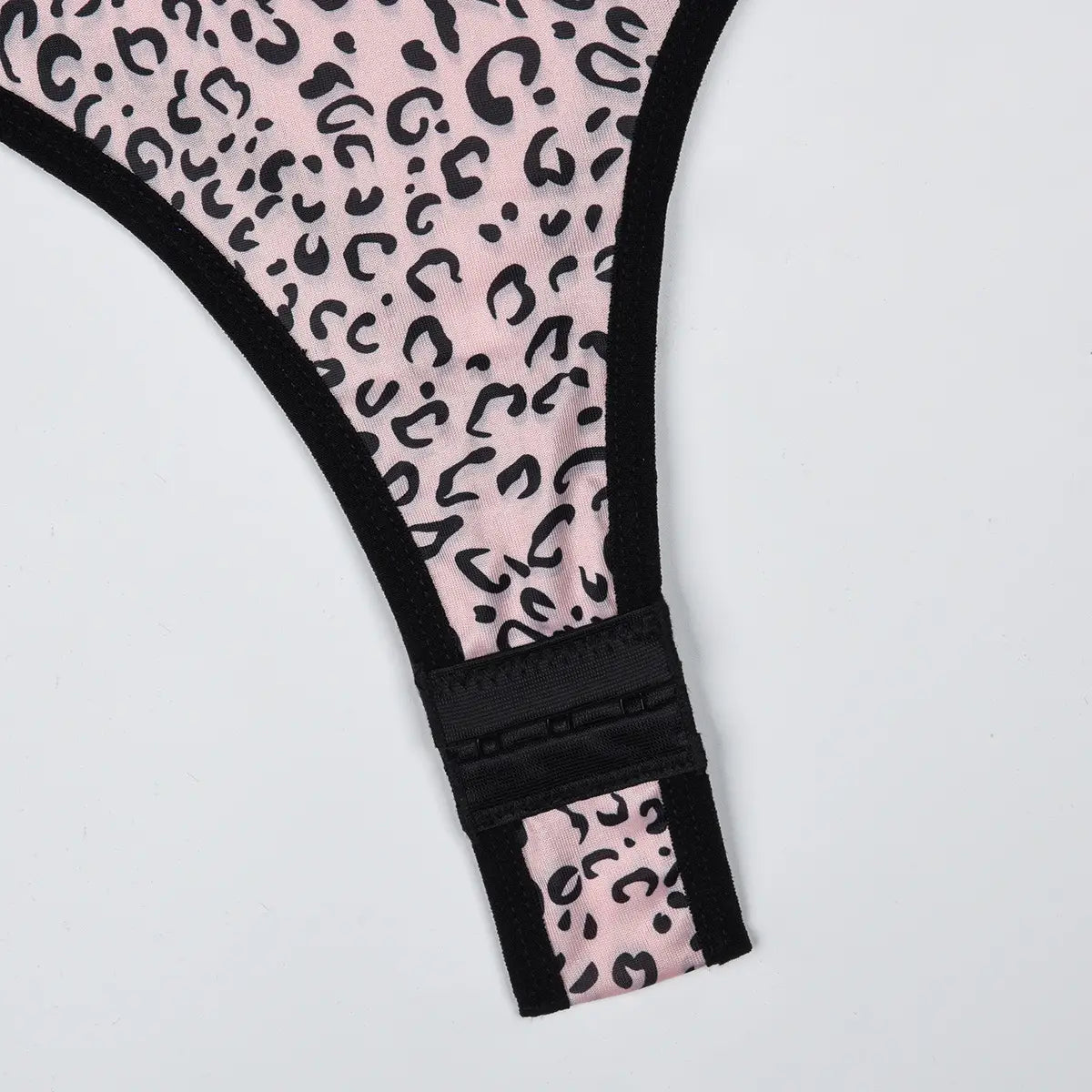 Leopard Print Sheer Mesh Bodysuit - Wild Elegance Unleashed