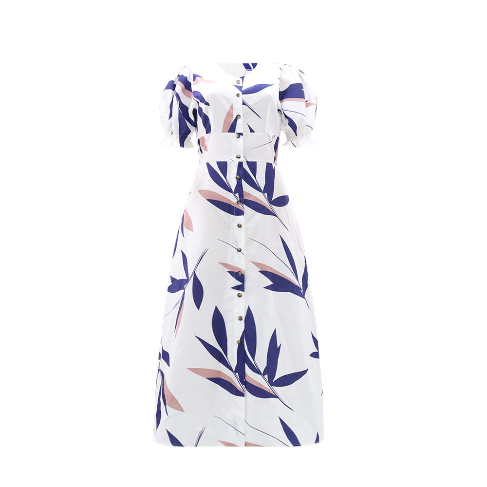 Elegant Tropical Maxi Dress – Summer Elegance