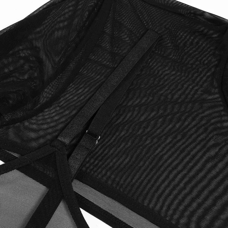 Sheer Mesh Embrace Lingerie Set - Sensual Comfort Unveil Your Allure