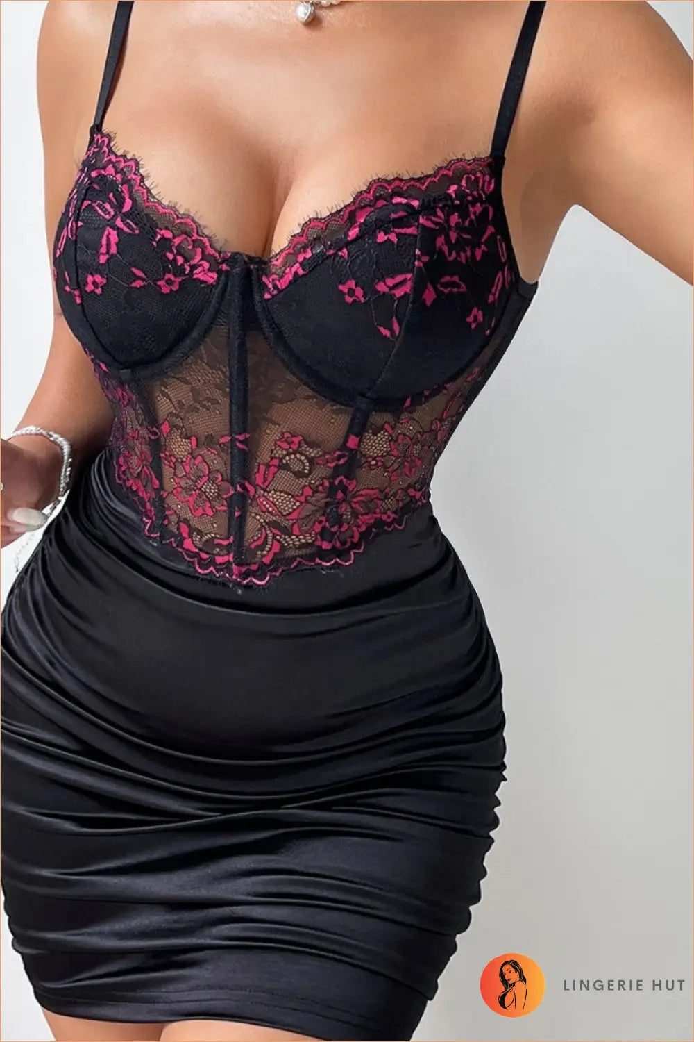 Lace Corset Bustier Bodycon Dress