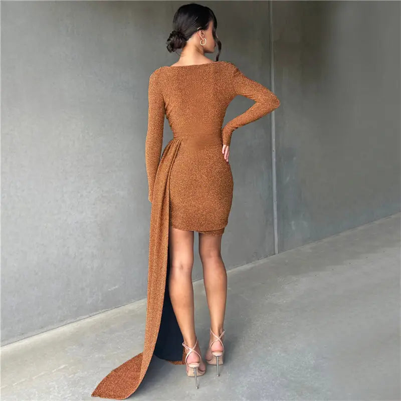 Sexy V-neck Bodycon Dress - Embrace Allure and Sophistication